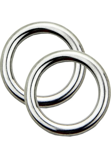 Delta Yüzük 4 x 25 mm Stili 5 Adet O Ring & D Ring Paslanmaz Çelik Cilalı Kaynaklı Genişlik Kayık Tekne Aksesuarları Deniz Şişme Bot (Yurt Dışından)