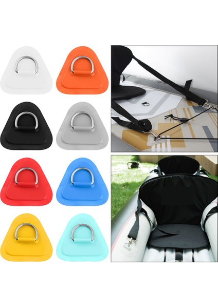 Kırmızı Stil 1 Adet Surfboard Bot Tekne Pvc Yama Paslanmaz Çelik Üçgen ile D Halka Padpatch Şişme Bot Yama Kano Güverte Arma Sup (Yurt Dışından) fırsatları