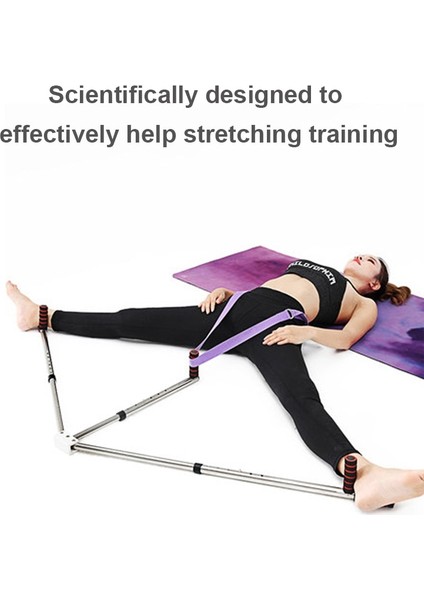 Ip ve Tutamak Tarzı ile 3 Bar Bacak Sedye Ayarlanabilir Bölünmüş Germe Makinesi Paslanmaz Çelik Ev Yoga Dans Egzersiz Esneklik Eğitim Ekipmanları (Yurt Dışından)