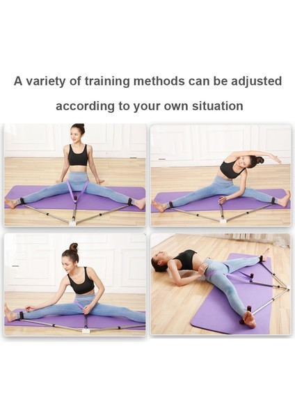 Ip ve Tutamak Tarzı ile 3 Bar Bacak Sedye Ayarlanabilir Bölünmüş Germe Makinesi Paslanmaz Çelik Ev Yoga Dans Egzersiz Esneklik Eğitim Ekipmanları (Yurt Dışından)