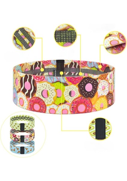 Açık Yeşil Tarzı Fitness Lastik Bant Elastik Yoga Direnç Bantları Set Kalça Daire Genişletici Bantlar Gym Fitness Ganimet Bandı Ev Egzersizi (Yurt Dışından) fırsatları