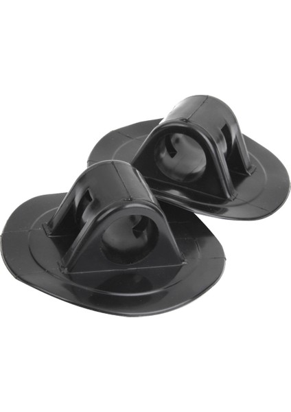 Kayık Şişme Bot Kano Kauçuk Bot Aksesuarları Siyah Için 2 Parça Pvc Motor Braketi Dağı (Yurt Dışından)