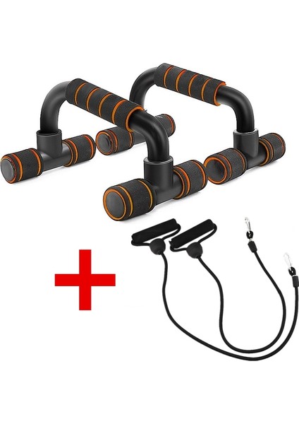 Turuncu Çekme Halatları Stili Push Up Standı Taşınabilir Fitness Ekipmanları Raf Spor Salonu Spor Vücut Geliştirme Evde Egzersiz Calisthenics Yatay Bar Şınav Kurulu (Yurt Dışından)