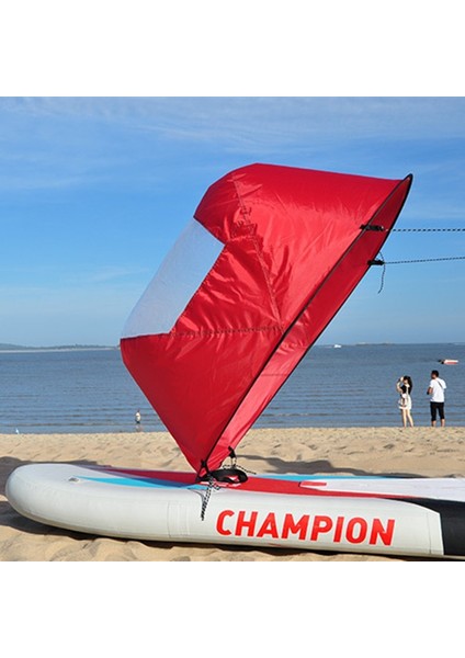 Kırmızı Stil 118 cm "kayık Downwind Rüzgar Yelken Kürek Şişme Kano Tekneler Şeffaf Pencere ile Sürüklenen Rüzgar Yelken Kayık Tekne Aksesuarları (Yurt Dışından) fiyatları