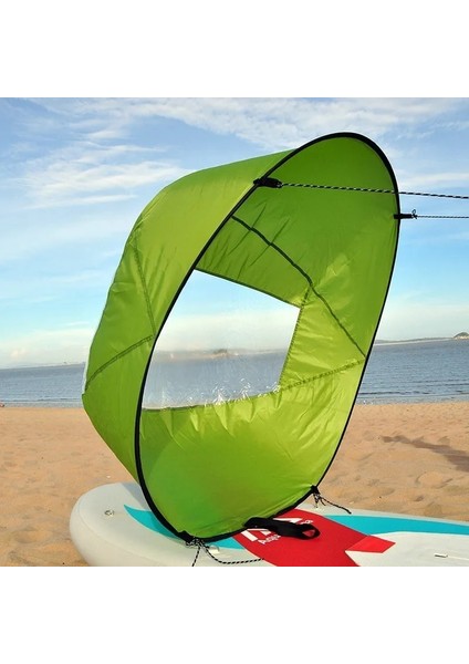 Kırmızı Stil 118 cm "kayık Downwind Rüzgar Yelken Kürek Şişme Kano Tekneler Şeffaf Pencere ile Sürüklenen Rüzgar Yelken Kayık Tekne Aksesuarları (Yurt Dışından) fırsatları