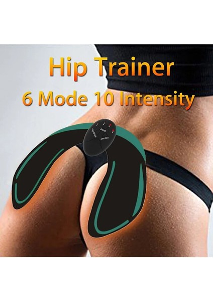 Yeşil Stil 6 Mod Akıllı Kolay Kalça Eğitmen Kalça Popo Kaldırma Vücut Egzersizi Fitness Dıy Aksesuarları Bhd2 (Yurt Dışından)