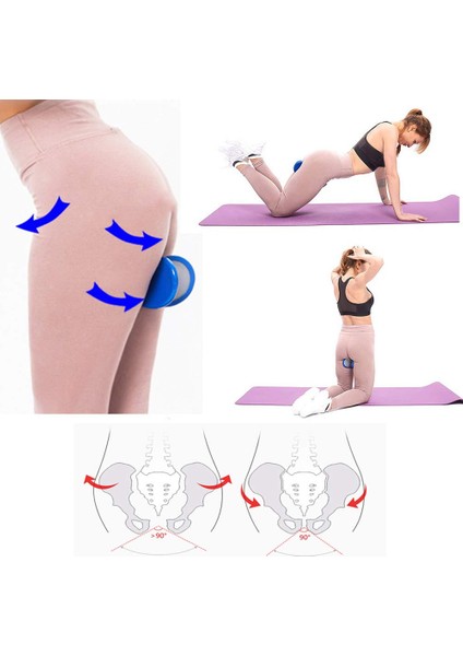 Stimulator Style Pelvik Taban Kası Iç Uyluk Egzersiz Kalça Eğitmeni Popo Eğitimi Ev Ekipmanları Fitness Aracı Düzeltme Kalça Cihazı (Yurt Dışından)