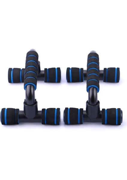 Mavi Stil Kaymaz Köpük Kolları ile Taşınabilir Push Up Braketi Destek Çubuğu Spor I Tipi El Kolu Fitness Ekipmanları Kollar Için Standlar (Yurt Dışından)