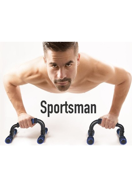 Mavi Stil Kaymaz Köpük Kolları ile Taşınabilir Push Up Braketi Destek Çubuğu Spor I Tipi El Kolu Fitness Ekipmanları Kollar Için Standlar (Yurt Dışından)