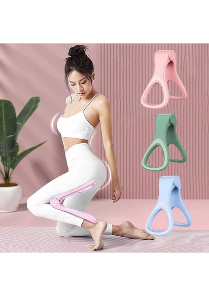 Yeşil Stil Yükseltme Pelvik Taban Kasları Gerdirici Kalça Bacaklar Kelepçe Eğitmen Iç Uyluk Elastik Kalça Klip Fitness Ekipmanları Ev Eğitimi (Yurt Dışından)