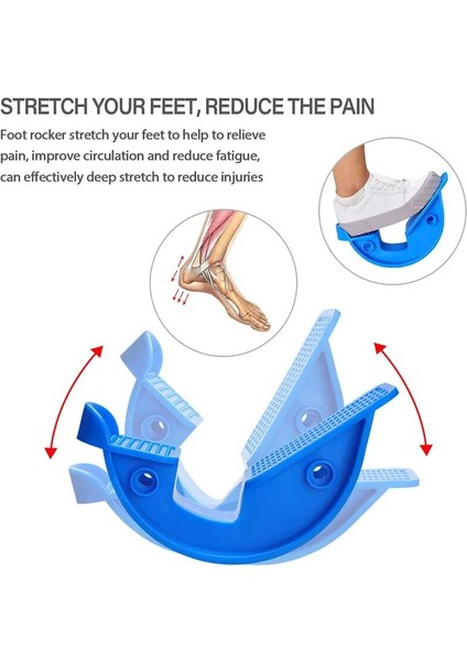 Siyah Stil Foot Rocker Calf Stretcher Ankle Leg Trainer Stepper Walking Simulator For Achilles Tendinitis Muscle Stretch Massage Pedal (Yurt Dışından) modelleri
