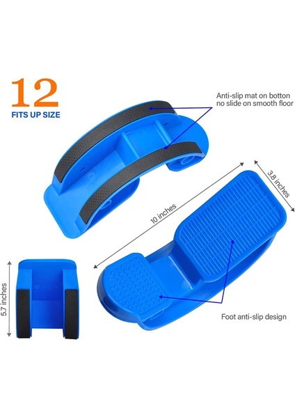Siyah Stil Foot Rocker Calf Stretcher Ankle Leg Trainer Stepper Walking Simulator For Achilles Tendinitis Muscle Stretch Massage Pedal (Yurt Dışından) indirimleri
