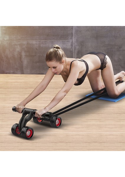 Siyah Stil Direnç Bantları Fitness Elastik Karın Çekme Halatları Ab Wheel Rulo Spor Ev Spor Salonu Egzersiz Fitness Ekipmanları Için Egzersiz (Yurt Dışından) fiyatları