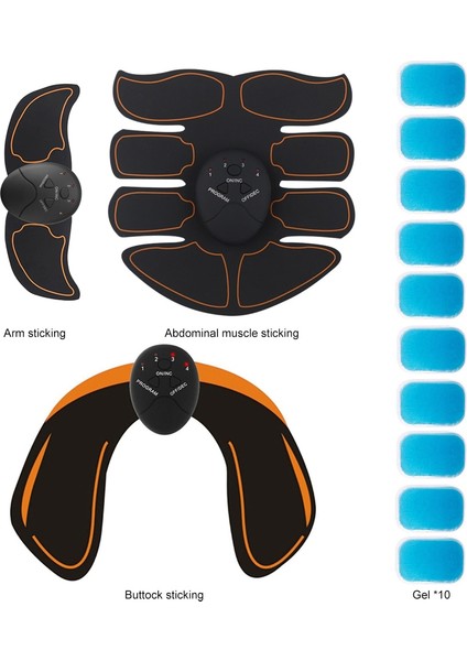 Bir Stil 1 Takım Spor Salonu Karın Kas Stimülatörü Kalça Eğitmeni Ems Masaj Fitness Ekipmanları Abs Kasları Elektrostimülatör Toner Vücut Egzersizi (Yurt Dışından) modelleri