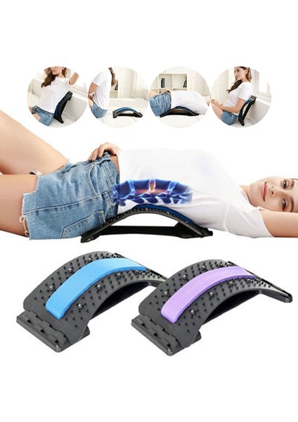 Manyetik Terapi 4 Tarzı 1 Adet Sırt Germe Masajı Sihirli Sedye Fitness Bel Desteği Relaxatioe Ağrı Masajı (Yurt Dışından)