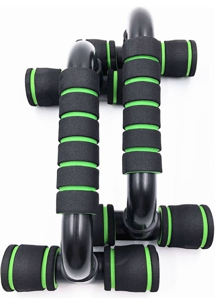 Yeşil Stil Kaymaz Köpük Kolları ile Taşınabilir Push Up Braketi Destek Çubuğu Spor I Tipi (Yurt Dışından)