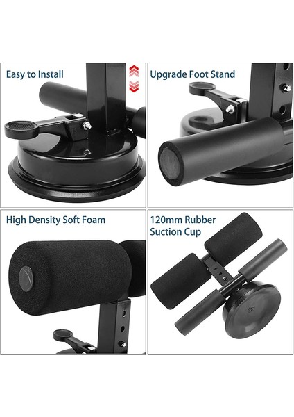 Pembe Tarzı Ayarlanabilir Sit Up Bar Zemin Vantuz Tipi Sit Up Bar Kendinden Emme Makinesi Taşınabilir Sit Up Spor Salonu Ekipmanları Egzersiz Karın (Yurt Dışından) fırsatları