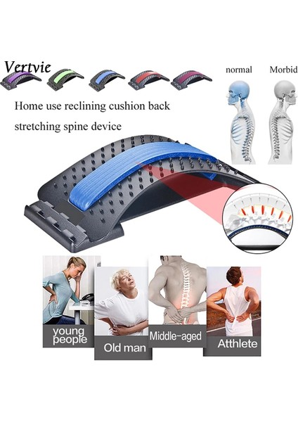 Renk 6 Akupunktur Stili Vertvie Sırt Masaj Sedyesi Massageador Magic Streç Fitness Lomber Masaj Aletleri Destek Gevşeme Ağrısı (Yurt Dışından) fiyatları