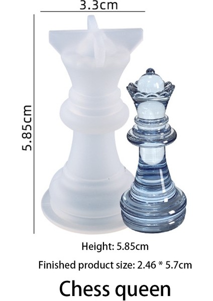 Kraliçe Tarzı 3D Kristal Uluslararası Satranç Taşları Epoksi Reçine Kalıp Satranç Taşları Silikon Kalıp Dıy El Yapımı El Sanatları Takı Ev ​​dekorasyonu (Yurt Dışından)