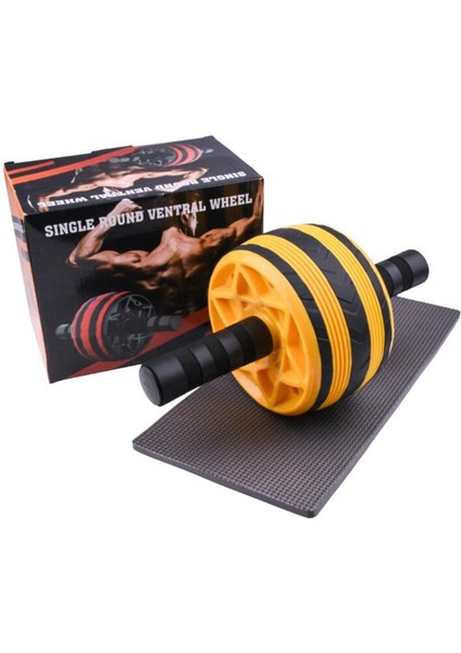 Sarı 2 Tarzı Hiçbir Gürültü Karın Tekerlek Kaymaz Ab Rulo Mat ve Atlama Ipi ile Kas Eğitmen Kol Bel Bacak Egzersiz Gym Fitness Ekipmanları (Yurt Dışından)
