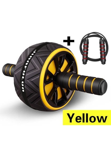 Sarı 2 Tarzı Hiçbir Gürültü Karın Tekerlek Kaymaz Ab Rulo Mat ve Atlama Ipi ile Kas Eğitmen Kol Bel Bacak Egzersiz Gym Fitness Ekipmanları (Yurt Dışından) modelleri