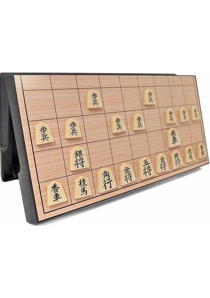 25*25*2 cm Katlanabilir Manyetik Katlanır Shogi Seti Kutulu Taşınabilir Japon Satranç Oyunu Sho-Gi Egzersiz Mantıksal Düşünme (Yurt Dışından)