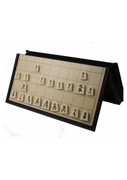 25*25*2 cm Katlanabilir Manyetik Katlanır Shogi Seti Kutulu Taşınabilir Japon Satranç Oyunu Sho-Gi Egzersiz Mantıksal Düşünme (Yurt Dışından)