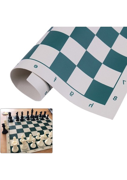 1 Adet Yeni 34.5 cm Pvc Deri Turnuva Yüksek Li Eğitim Satranç Tahtası Çocuk Eğitici Oyunları Için (Yurt Dışından)