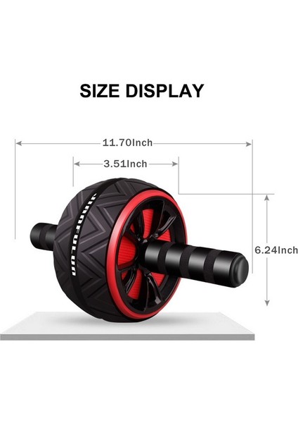 Siyah ve Kırmızı Tarzı 2022 Yeni Ab Rulo Gürültü Yok Karın Tekerlek Ab Rulo Streç Eğitmen Kol Bel Bacak Egzersiz Gym Fitness Ekipmanları (Yurt Dışından)