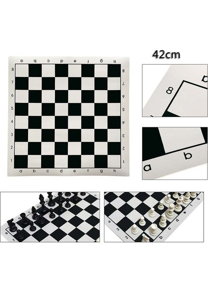 42X42CM Yeşil Stil 34.5X34.5CMCM Pvc Leather Tournament High Educational Chess Board For Children's Educational Games (Yurt Dışından)