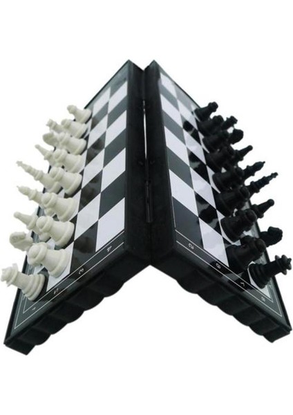 2021NEW 1set Mess Folding Magnetic Plastic Chessboard Board Game Portable Kid Toy Portable Wooden Chess Piece Chessboard (Yurt Dışından)
