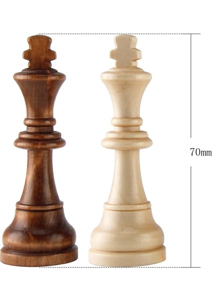 70 mm Tarzı Plastik Satranç Taşları Komple Chessmen Uluslararası Kelime Satranç Seti Siyah & Beyaz Satranç Taşları Eğlence Oyunu (Yurt Dışından)