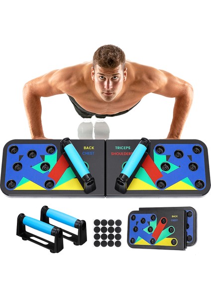 Sgodde Ush Up Board Çok Fonksiyonlu Push Up Raf Çekirdek Gücü Kas Eğitimi Home Gym Fitness Vücut Geliştirme Ekipmanları (Yurt Dışından)
