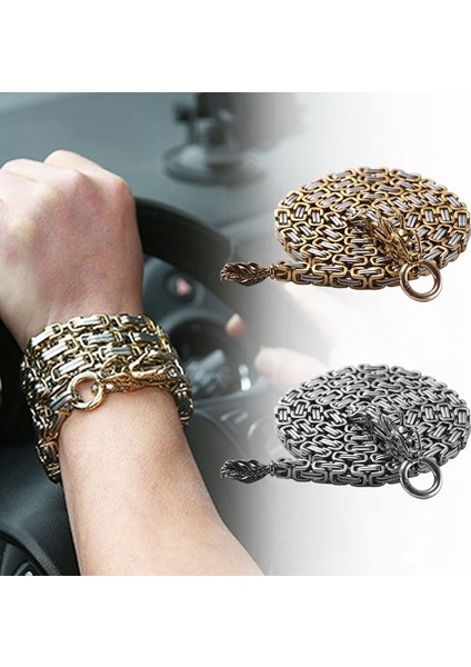 Altın Tarzı Açık Paslanmaz Çelik Kendini Savunma Koruma Ejderha El Bilezik Zincir Kolye Bel Zinciri Ekipmanları (Yurt Dışından) fiyatları