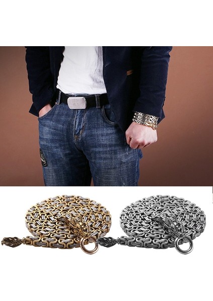 Altın Tarzı Açık Paslanmaz Çelik Kendini Savunma Koruma Ejderha El Bilezik Zincir Kolye Bel Zinciri Ekipmanları (Yurt Dışından) fırsatları