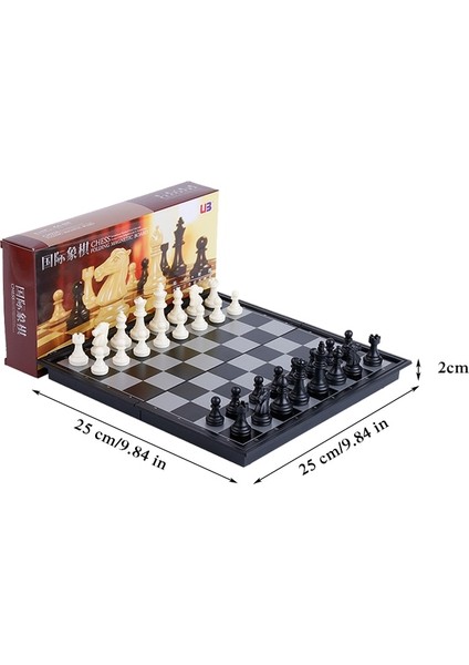 25CM Siyah Beyaz Stil 2021 Uluslararası Satranç Manyetik Katlama Satranç Tahtası Depolama Seyahat Gezileri Masası Carrom Oyunları Szachy Için Satranç Adamının Tam Seti (Yurt Dışından) fiyatları