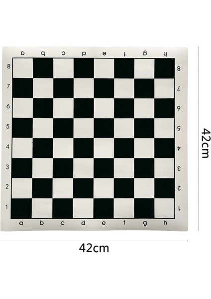 42X42CM Siyah Stil 34.5X34.5CMCM Pvc Leather Tournament High Educational Chess Board For Children's Educational Games (Yurt Dışından)