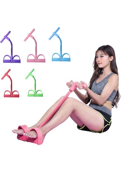 Mavi Stil 4 Direnç Bantları Elastik Çekme Halatları Göbek Direnç Bandı Egzersizi Home Gym Spor Mekik Çekme Halatları Fitness Ekipmanları (Yurt Dışından) fiyatları