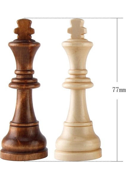 77 mm Tarzı Plastik Satranç Taşları Komple Chessmen Uluslararası Kelime Satranç Seti Siyah & Beyaz Satranç Taşları Eğlence Oyunu (Yurt Dışından)