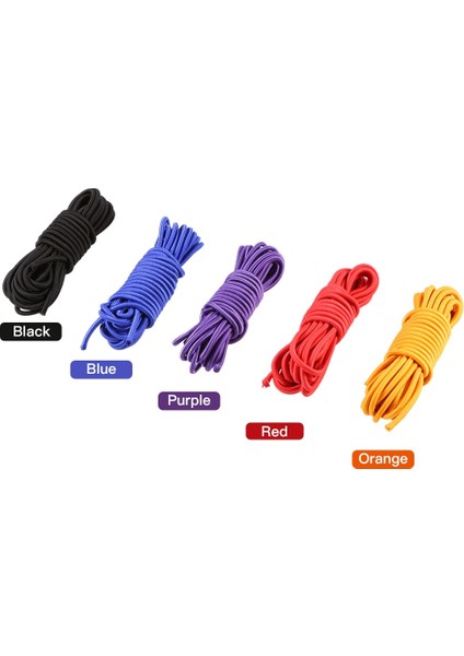 Siyah 4mm Tarzı 5 Metre Kayık Tekne Elastik Bungee Kordon Halat Tasma Kürek Tasma Kayık Tekne Karavanlar Için Elastik Güvenlik Bungee Kordon Çubuk (Yurt Dışından)