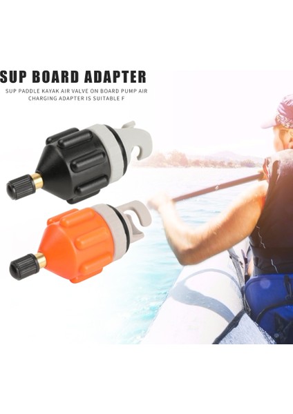 Turuncu Tarzı Sup Board Kürek Için Ump Adaptörü Hava Valfi Adaptörü Naylon Kayık Sörf Kürek Kurulu Kayık Için Şişme Pompa Adaptörü (Yurt Dışından)