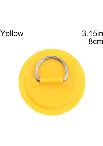 Sarı-8cm Tarzı Pvc Şişme Bot Raft Bot Kano Kayık Sörf Tahtası Için Tutkallı 8cmcm Paslanmaz Çelik D Ring Padpatch Sup Tie Down (Yurt Dışından)