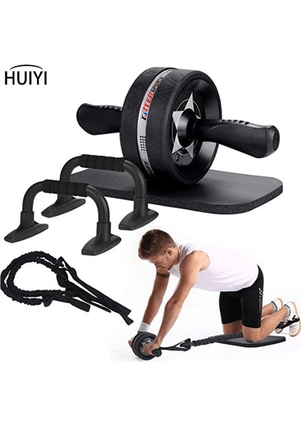 Fildişi Tarzı Ab Tekerlek Silindiri, Dizlikli 6'sı 1 Arada Egzersiz Silindiri Tekerlek Kiti, Direnç Bantları, Ped Push Up Barlar Kolları Tutar (Yurt Dışından) fiyatları