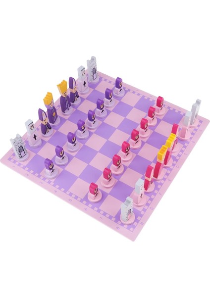 Uluslararası Satranç Oyunu Chessman Satranç Taşları Ahşap Yarışma Için Pembe (Yurt Dışından)