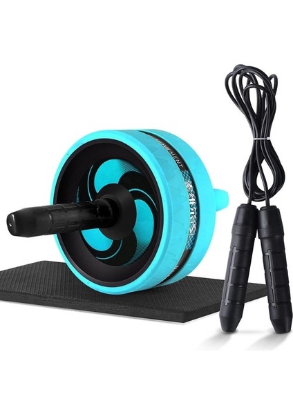 Geri B Tarzı Rulo ve Atlama Ipi Gürültü Yok Karın Tekerlek Ab Rulo Mat ile Egzersiz Fitness Ekipmanları Aksesuarları Vücut Geliştirme (Yurt Dışından)