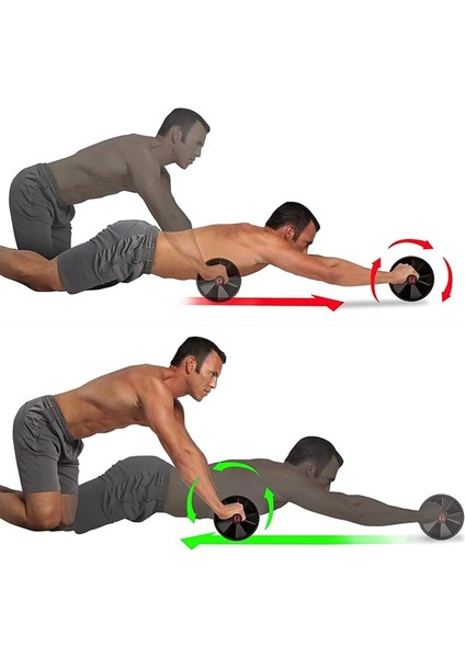 Siyah Stil Kas Abs Roller Egzersiz Tpr Tekerlek Karın Güç Tekerlek Ab Rollertrainer Evde Spor Salonunda Eğitim Egzersiz Ekipmanları (Yurt Dışından) modelleri