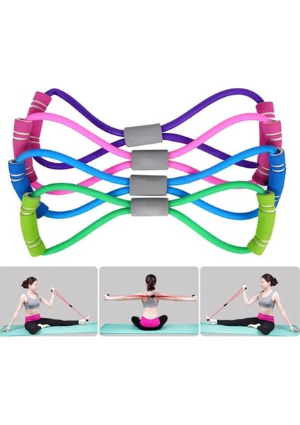 Yeşil Stil Çekme Ipleri Bantları Fitness Pilates Yoga Bantları Çekme Ipi Spor Salonu Egzersizi Evde Direnç Elastik Lastik Bantlar Kol Sırt Göğüs Eğitimi (Yurt Dışından)