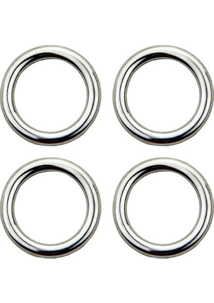 O Yüzük 4 x 20MM Tarzı 5 Adet O Ring & D Ring Paslanmaz Çelik Cilalı Kaynaklı Genişlik Kayık Tekne Aksesuarları Deniz Şişme Bot (Yurt Dışından)