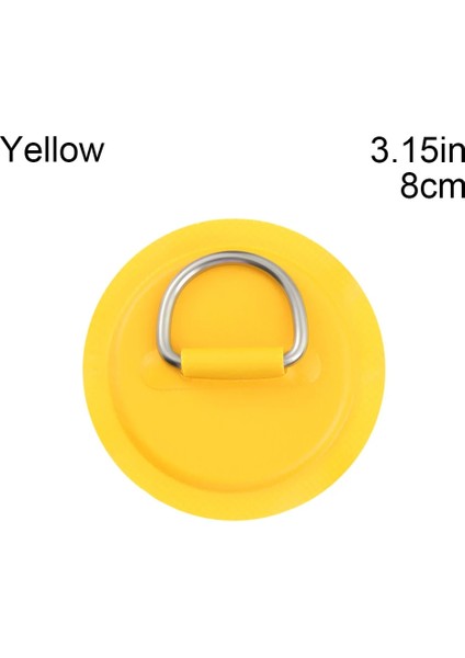 Sarı 8cm 1pc Tarzı Kürek Sürükle Güvenli Kancalar Şişme Bot Kayık Motor Takozu Motor Standı Tutucu Güvenli Sürükleme Halat Kancası D-Ring Pad Yama Deniz (Yurt Dışından)