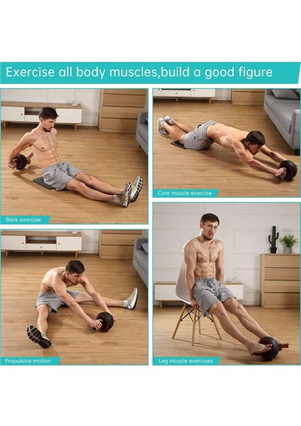 Kırmızı Stil Güç Ab Tekerlek Silindiri Atlama Ipi Ev Spor Salonu Karın Egzersiz Egzersiz Ekipmanları Vücut Geliştirme Fitness Kas Boks Eğitmeni (Yurt Dışından) indirimleri